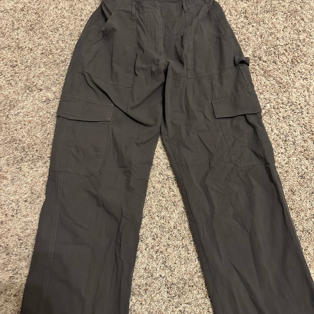 Women’s Grey White Fox Cargo Pants
